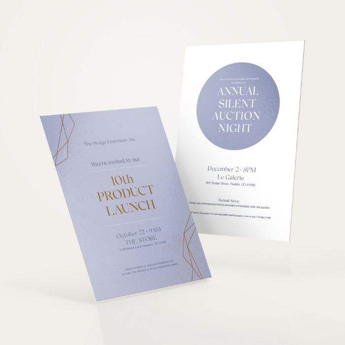 Flat Invitations