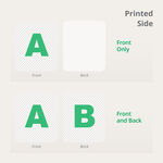 Die-Cut Printed Side